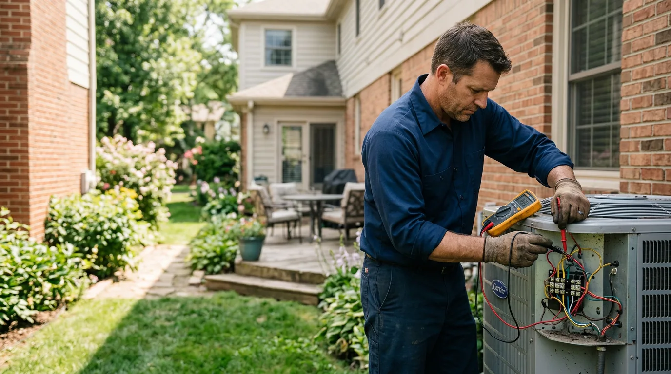 HVAC technician working near Balsam, NC